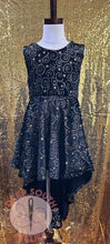 Load image into Gallery viewer, 8Y Starry Velvet Dramatic Peplum RTS