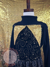 Load image into Gallery viewer, Black Ribbed Long Sleeved Turtleneck