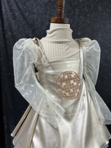 Beige+Gold Star Gigot Top