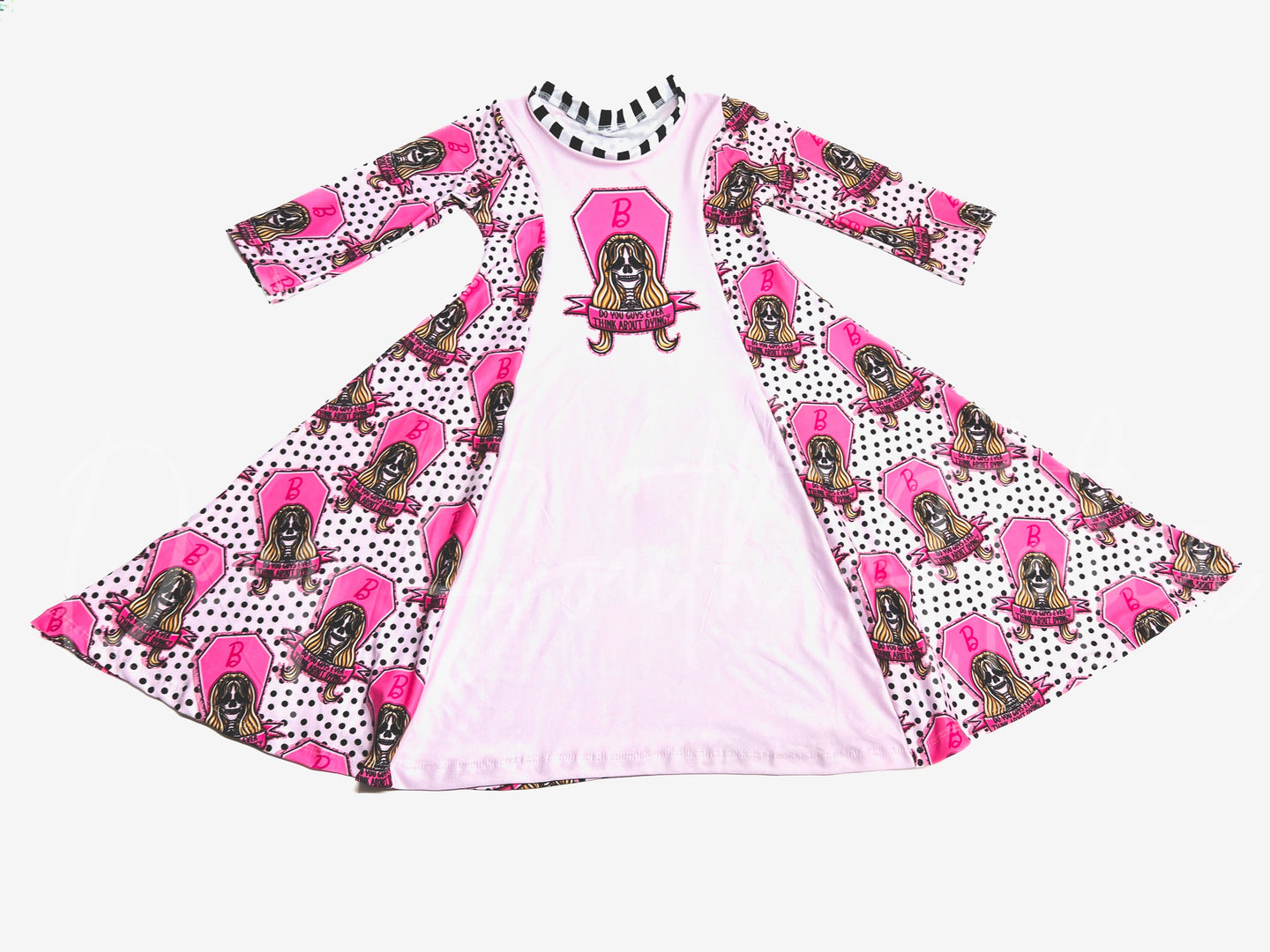 7/8Y Barbie Coffin Onyx Dress RTS