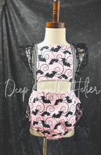 Load image into Gallery viewer, 5T Pink Bats Reagen Romper RTS