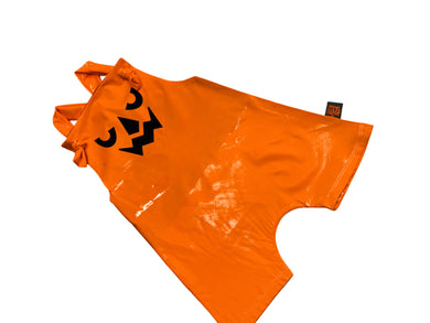 Orange Boo Bucket Overalls