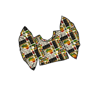 Juneteenth Butterfly Sleeve Top
