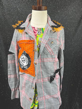 Load image into Gallery viewer, Day 1 8 Youth Flannel Upcycle RTS