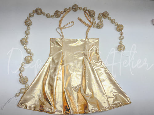 Gold Lucky Jumper with Straps