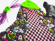 Load image into Gallery viewer, 4/5T Love Stinks Hooded Dress RTS
