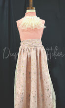 Load image into Gallery viewer, Pink Maxi Skirt W/Gold Star Overlay